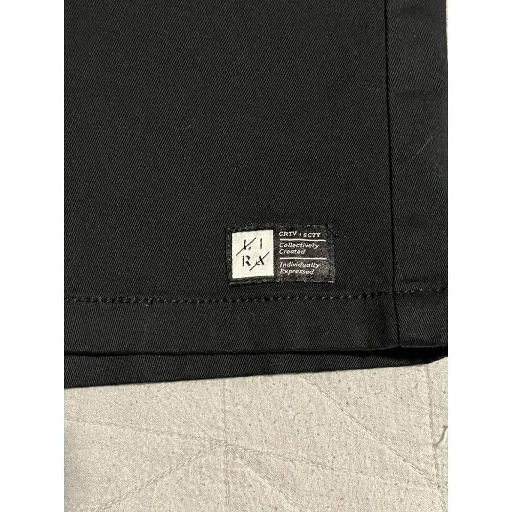 CRTV SCTY Shorts Mens M 30 Black Chino Elastic Waist